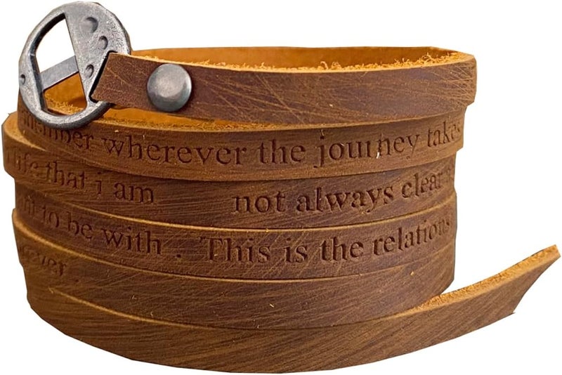 Rantanto Genuine Leather Wrap Bracelets Trendy Western Stackable Cuff Adjustable Boho Layered Bracelet Jewelry For Men Women - Image 5